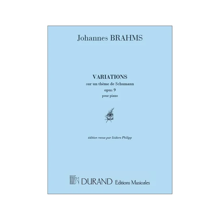 Brahms, Johannes – Variations Op 9 Piano (Schumann