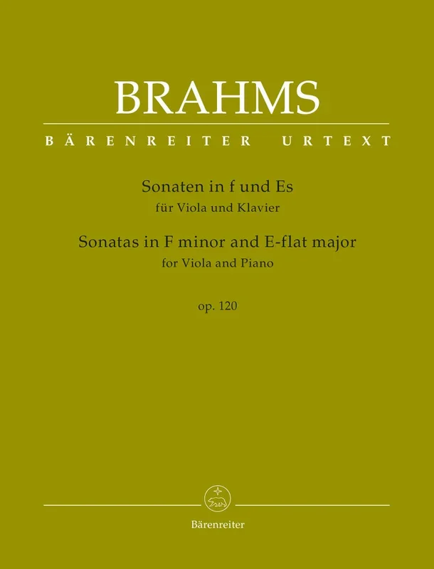 Brahms: Sonatas in F Minor & E Flat Op 120 for Viola & Piano