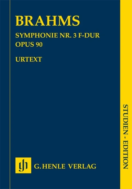 Brahms: Symphony No 3 in F Op 90 Study Score