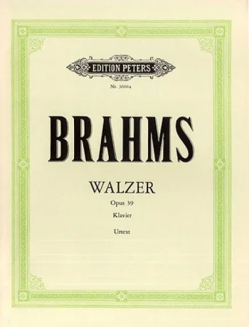 Brahms : Waltzes Op39: Piano (Peters)