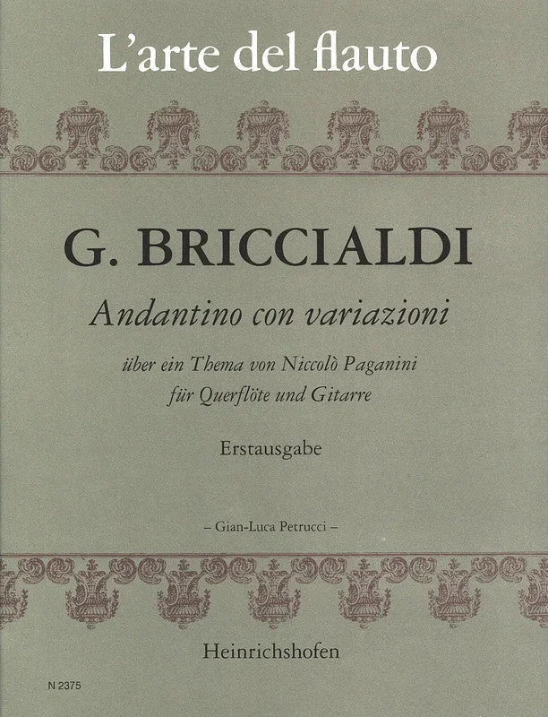 Briccialdi: Andantino and Variations on a Theme by Paganini