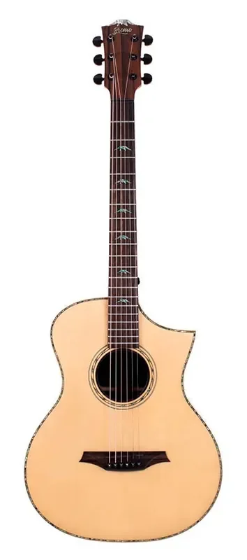 Bromo BAR5CE All Solid Hillside Concert Electro Acoustic Guitar