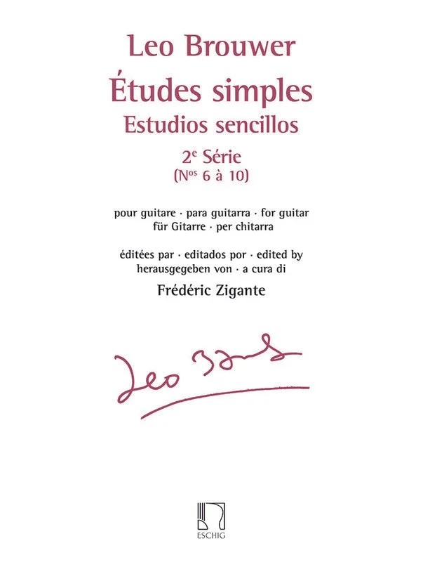 Brouwer: Etudes Simples – Vol. 2 Nos. 6-10