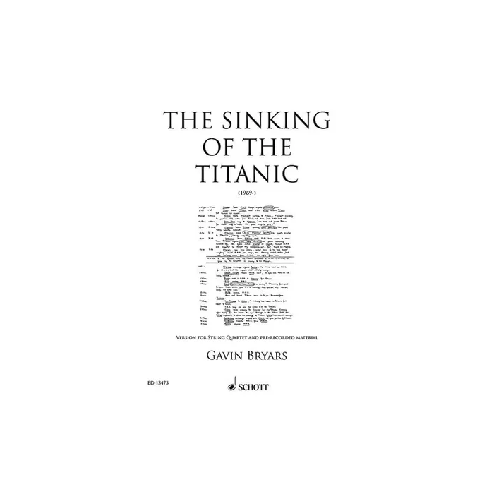 Bryars, Gavin – The Sinking of the Titanic