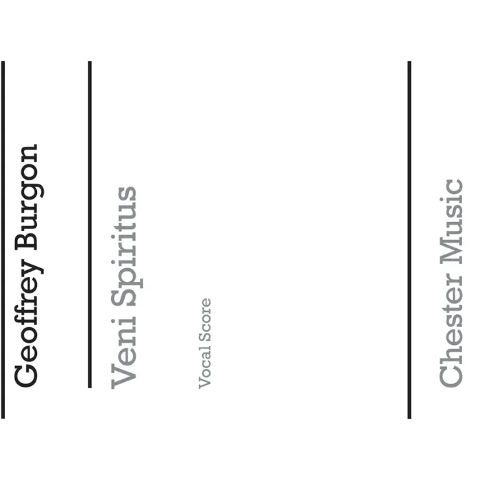Burgon, Geoffrey – Veni Spiritus