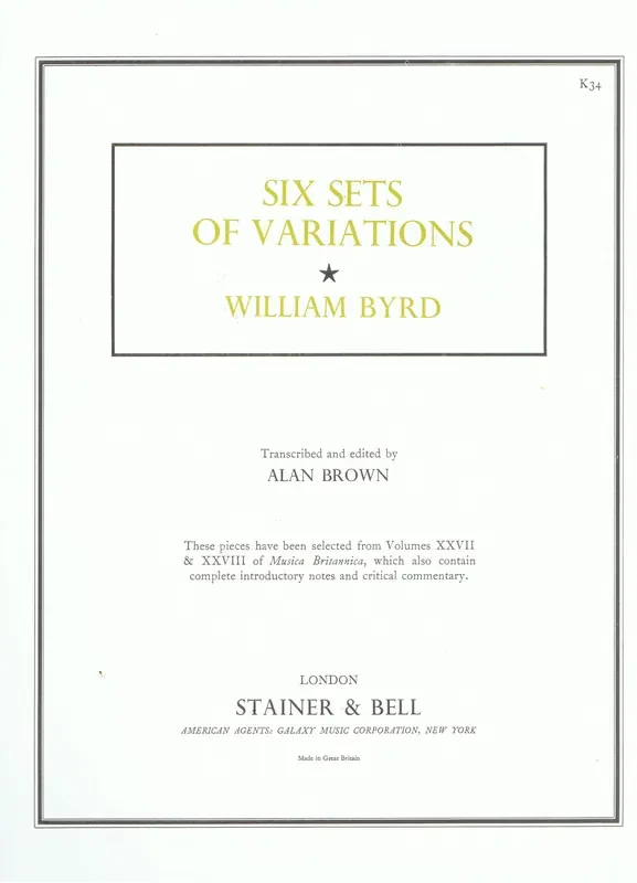Byrd Six Sets of Variations