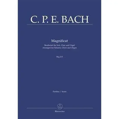 C.P.E. Bach Magnificat Arranged For Solists, Choir and Organ
