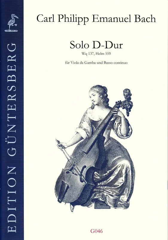 C. P. E. Bach Solo in D Major for Viola da Gamba and Basso Continuo