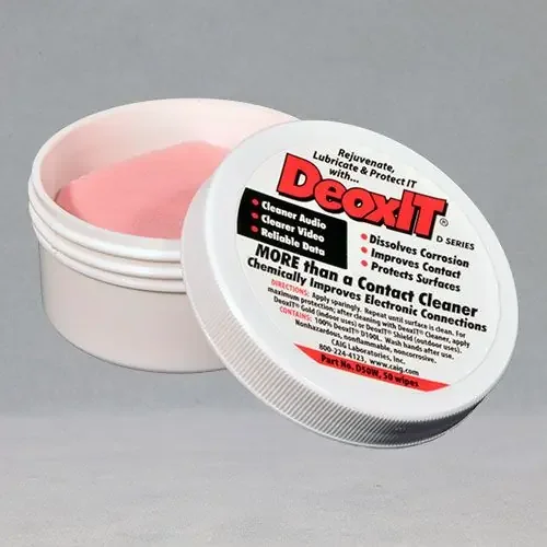 CAIG DeoxIT D50W (Wipes, 1.75 x 1.75″), 50 wipes