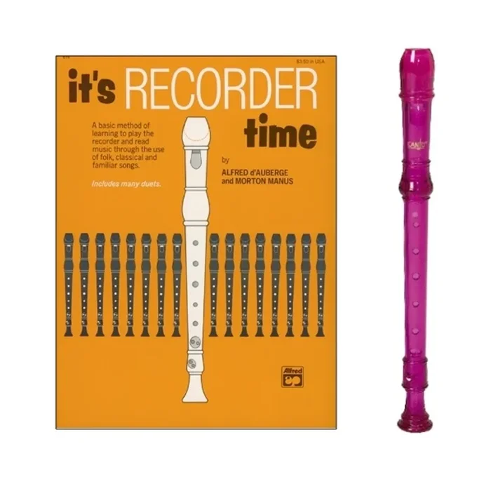 Canto 1-pc Purple Recorder & It’s Recorder Time Book