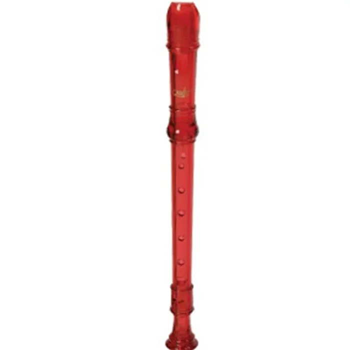 Canto CR101 Red 1-Piece Soprano Recorder – Baroque Fingering