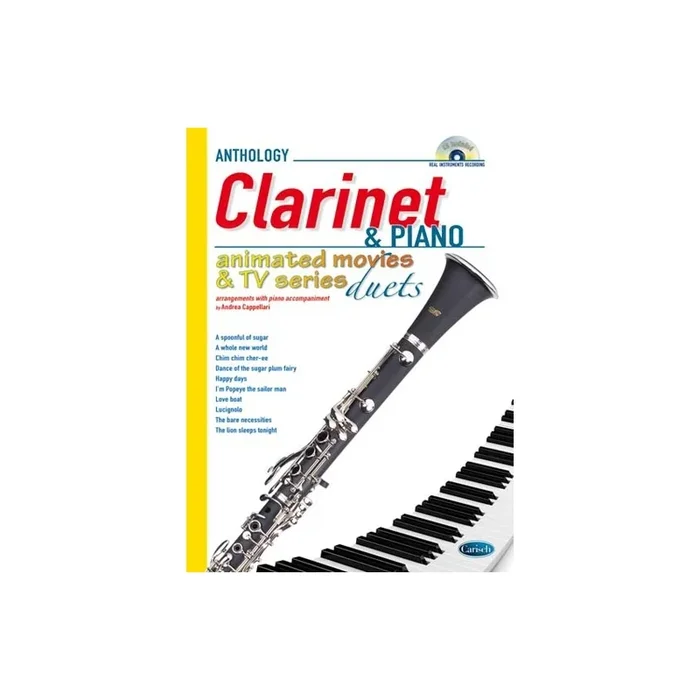 Cappellari, Andrea – Animated Movies and TV Duets for Clarinet & Piano
