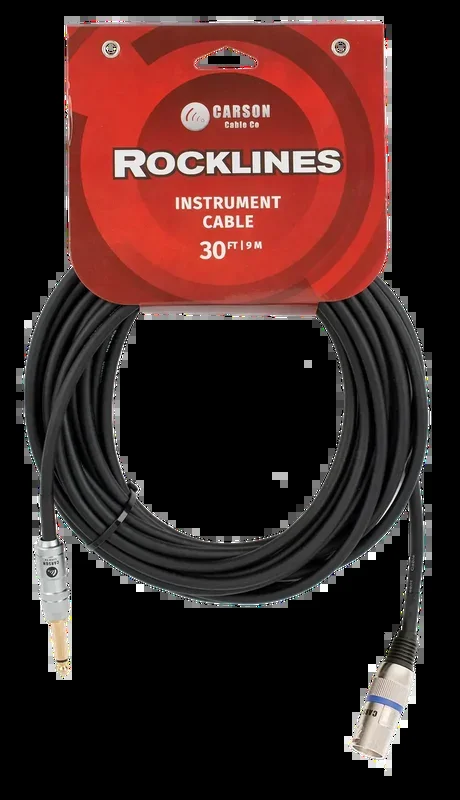 Carson Cable Co Rocklines 30 ft Microphone/Audio Cable XLR(M)-Jack