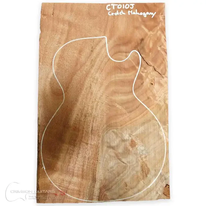 Carve Top – Crotch Mahogany – 1 piece – 12.3mm