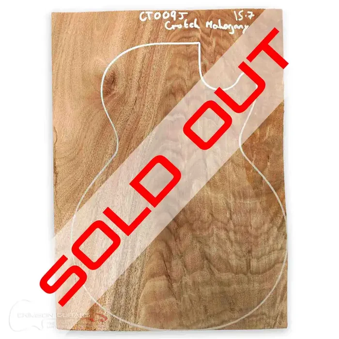 Carve Top – Crotch Mahogany – 1 piece – 15.7mm