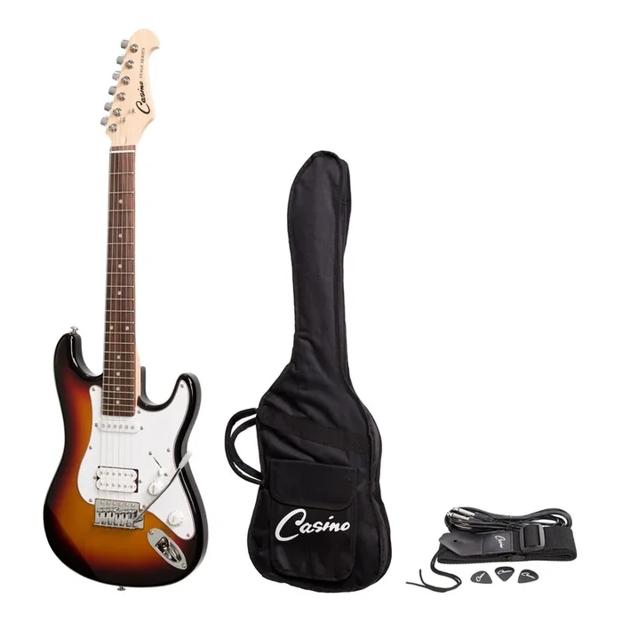 Casino SC Style 1/2 Size Electric Guitar Sunburst Gig Bag