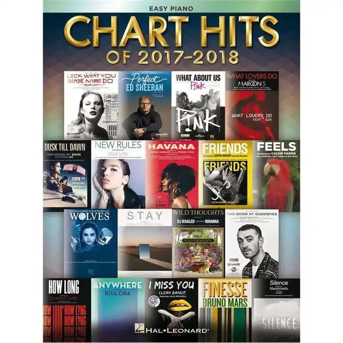 Chart Hits of 2017 – 2018 (Easy Piano)
