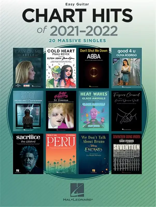 Chart Hits of 2021 – 2022 (for Guitar)