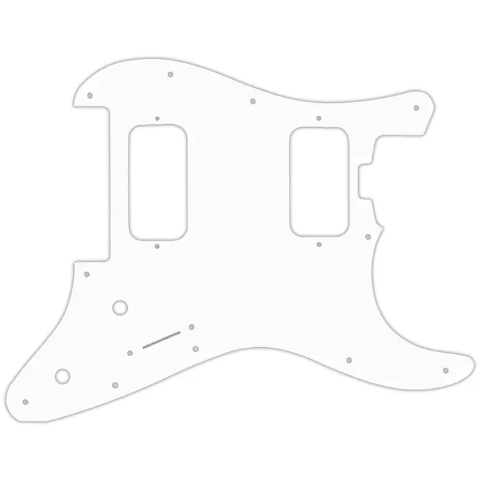Charvel 2010-Present Made In Mexico Pro-Mod So-Cal Style 1 HH FR – Thin Shiny White .060″ / 1.52mm Thickness, No bevelled Edge