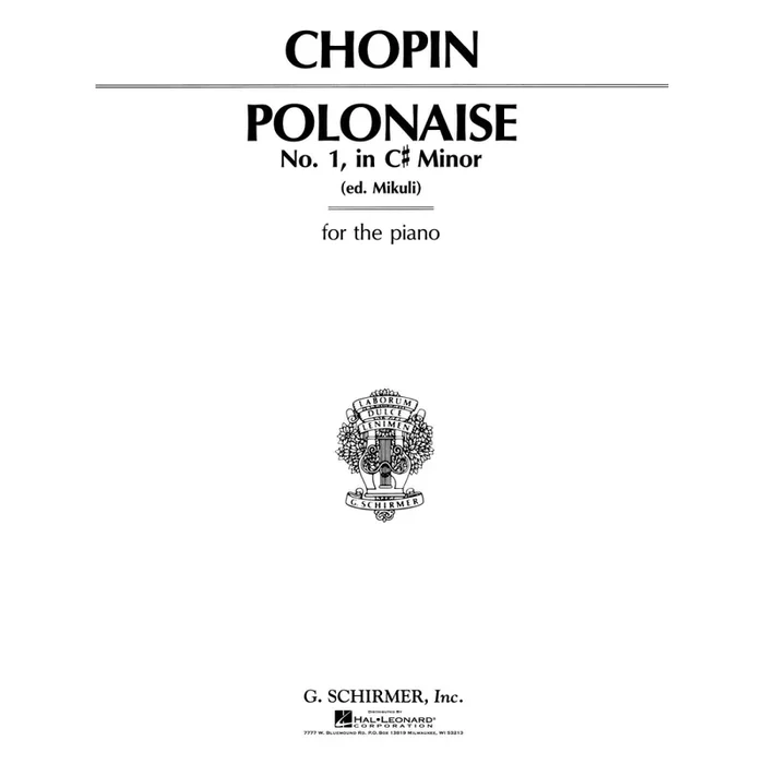 Chopin, Frédéric – Polonaise, Op. 26, No. 1 in C-sharp Minor