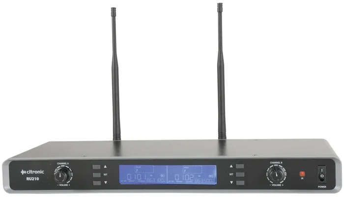 Citronic Tuneable Dual UHF Handheld Microphone System