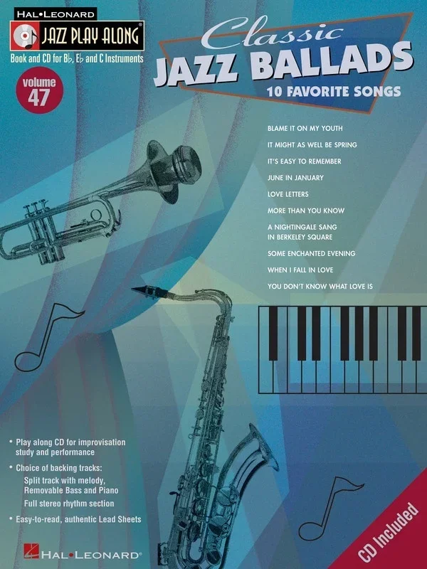 Classic Jazz Ballads Jazz Play Along Book/CD V47 (Softcover Book/CD)