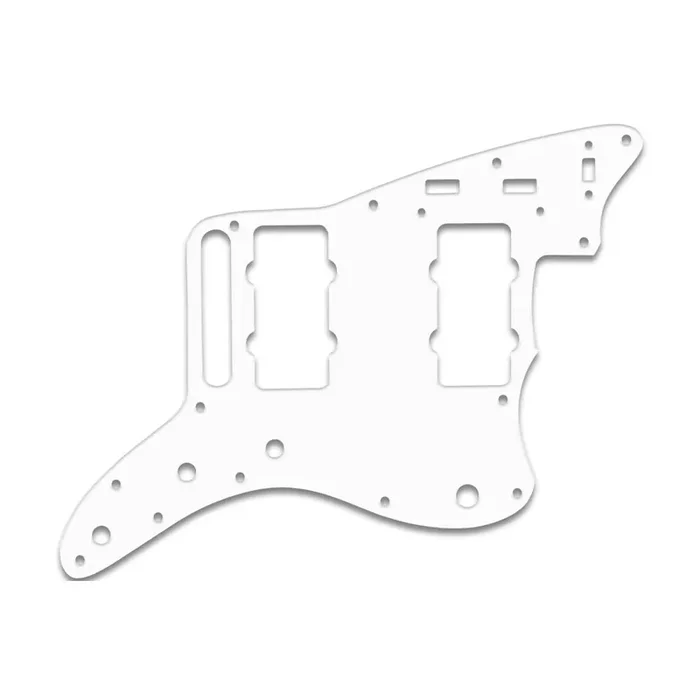 Classic Player Jazzmaster Special – Thin Shiny White .060″ / 1.52mm Thickness, No Bevelled Edge