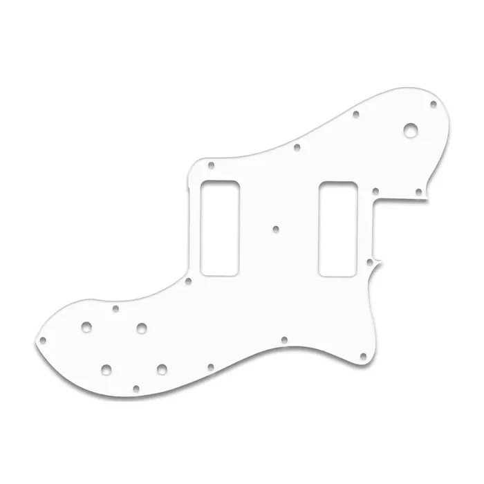 Classic Player Telecaster Deluxe Black Dove – Thin Shiny White .060″ / 1.52mm Thickness, No Bevelled Edge