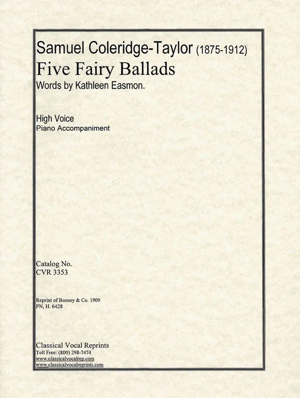 Coleridge-Taylor: 5 Fairy Ballads