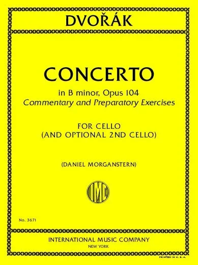 Commentary and Preparatory Exercises to Dvořák’s Concerto in B Minor, Op. 104