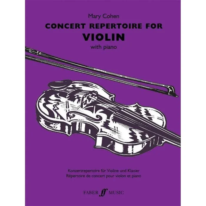 Concert Repertoire For Violin – Mary Cohen