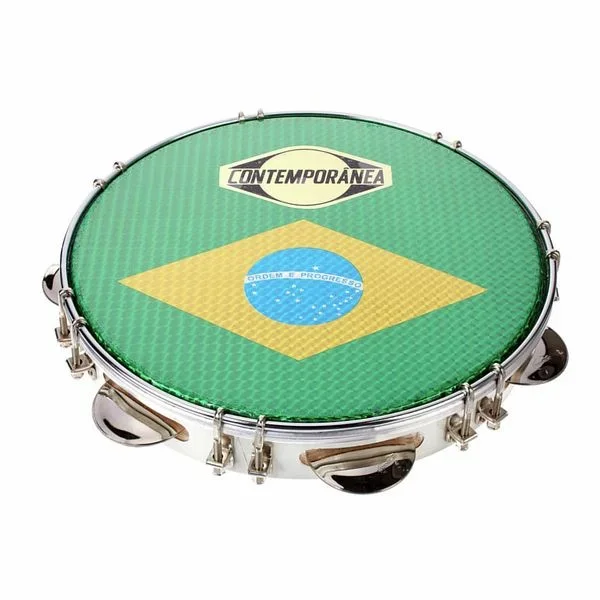 Contemporanea 10″ Pandeiro Luxe white