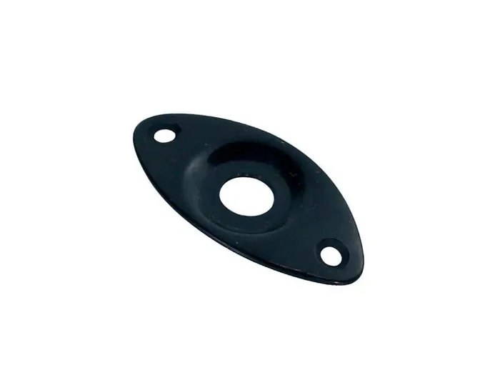 Contoured Metal Jack Plate – Black With Recessed Hole