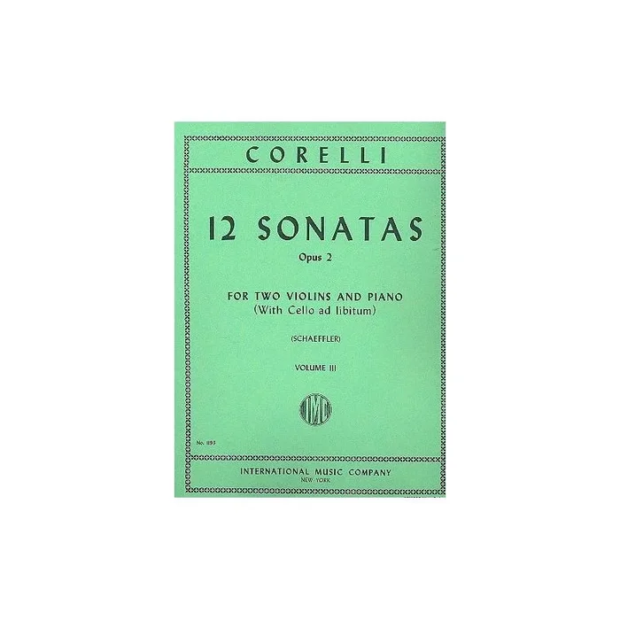 Corelli, Arcangelo – 12 Sonatas Vol. 3 op.2 Vol. 3