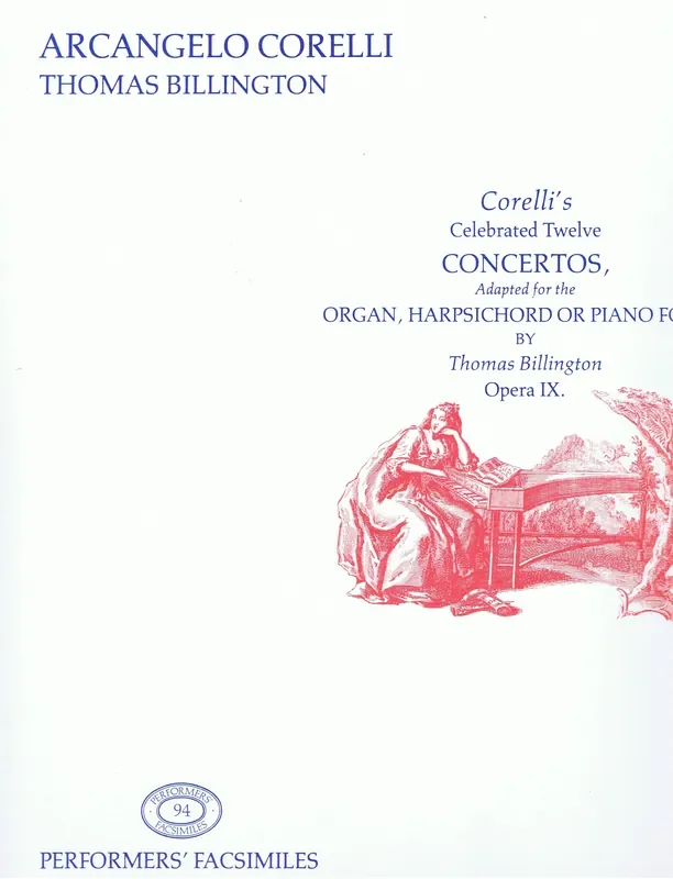 Corelli/ Billington 12 Concertos adapted for Keyboard Instruments
