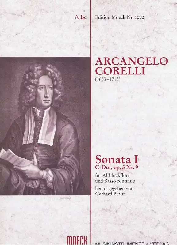 Corelli Sonata I in C Major for Treble Recorder and Basso Continuo