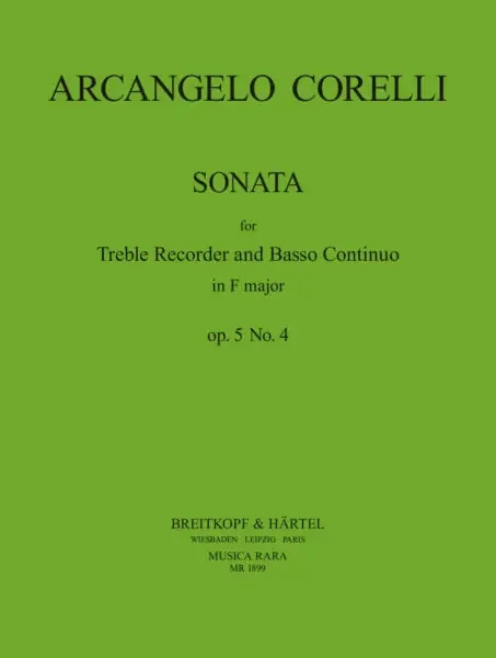 Corelli Sonata in F Major for Treble Recorder and Basso Continuo
