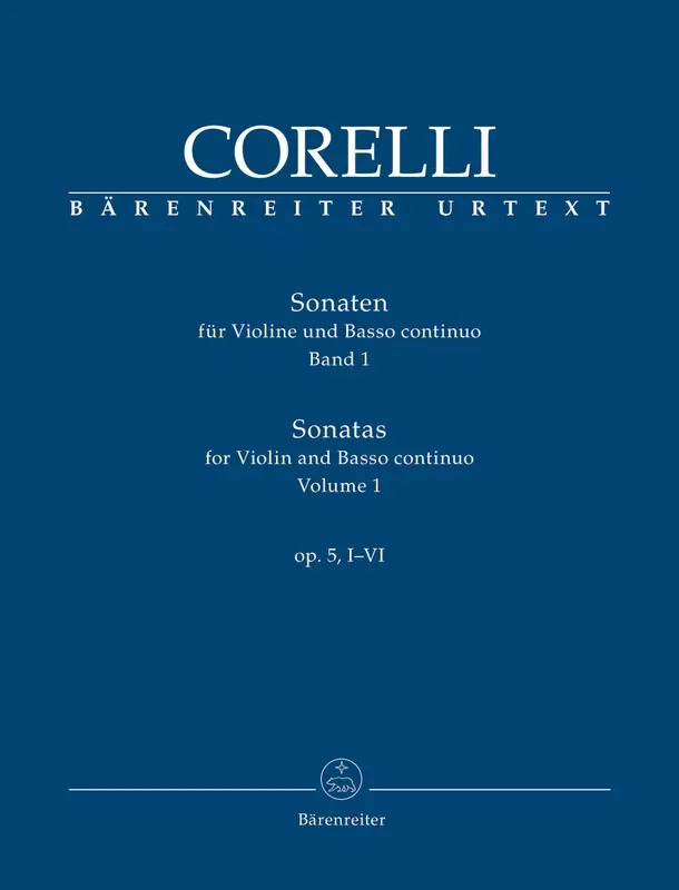 Corelli Sonatas for Violin and Basso Continuo Op. 5 Vol. 1