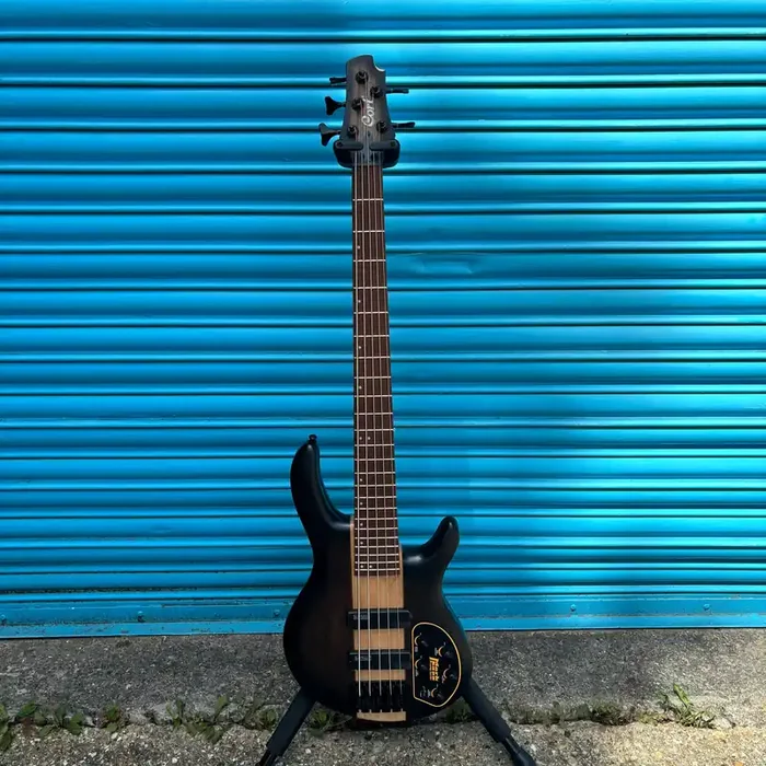 Cort C5 Plus OVMH 5 String Bass Guitar – Antique Brown Burst