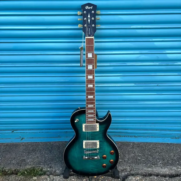 Cort Classic Rock CR250 Electric Guitar Dark Blue Burst – Les Paul Style