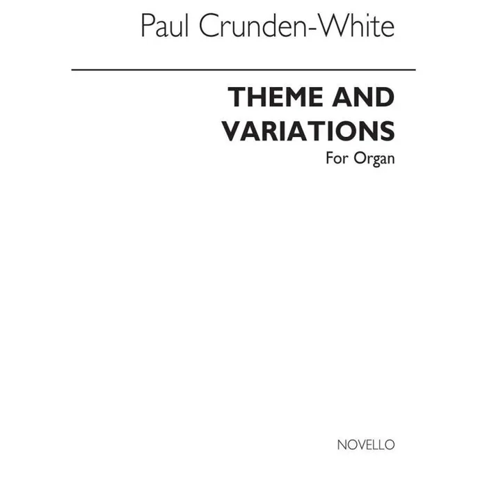 Crunden-white, Paul – Theme And Variations – Organ