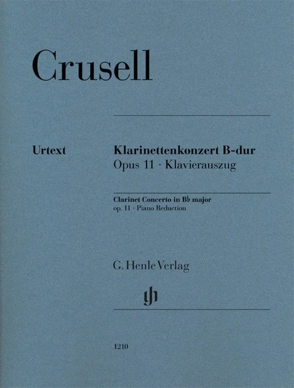 Crusell: Clarinet Concerto in Bb Major Op 11 Clarinet & Piano