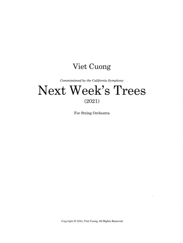 Cuong: Next Week’s Trees