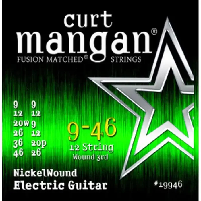 Curt Mangan Nickel Wound 12-String 9-46 Electric Guitar Strings
