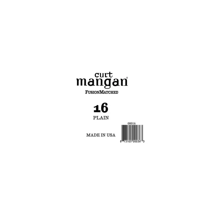 Curt Mangan Plain Steel 16 (.016″) Electric/Acoustic Guitar Single String, Ball-End