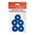 Cympad Chromatics Blue 40/15mm Cymbal Pad – Set of 5