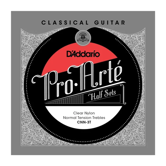 D’Addario CNN-3T Pro-Arte Clear Nylon Classical Guitar Half Set, Normal Tension