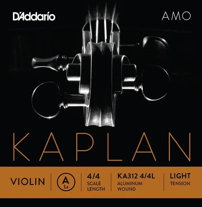 D’Addario Kaplan Amo Violin A String, 4/4 Scale, Light Tension