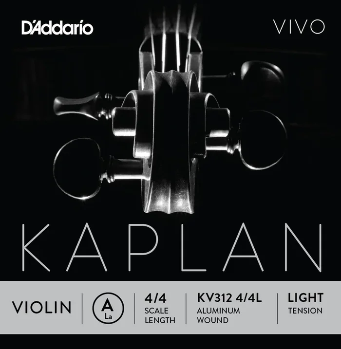 D’Addario Kaplan Vivo Violin A String, 4/4 Scale, Light Tension