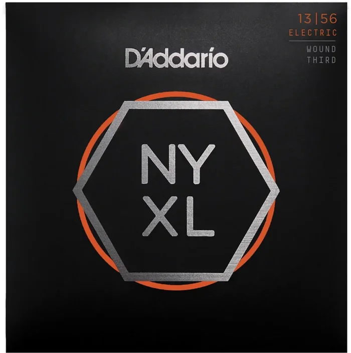 D’Addario NYXL1356W Nickel Wound Electric Guitar Strings, Medium Wound 3rd, 13-56